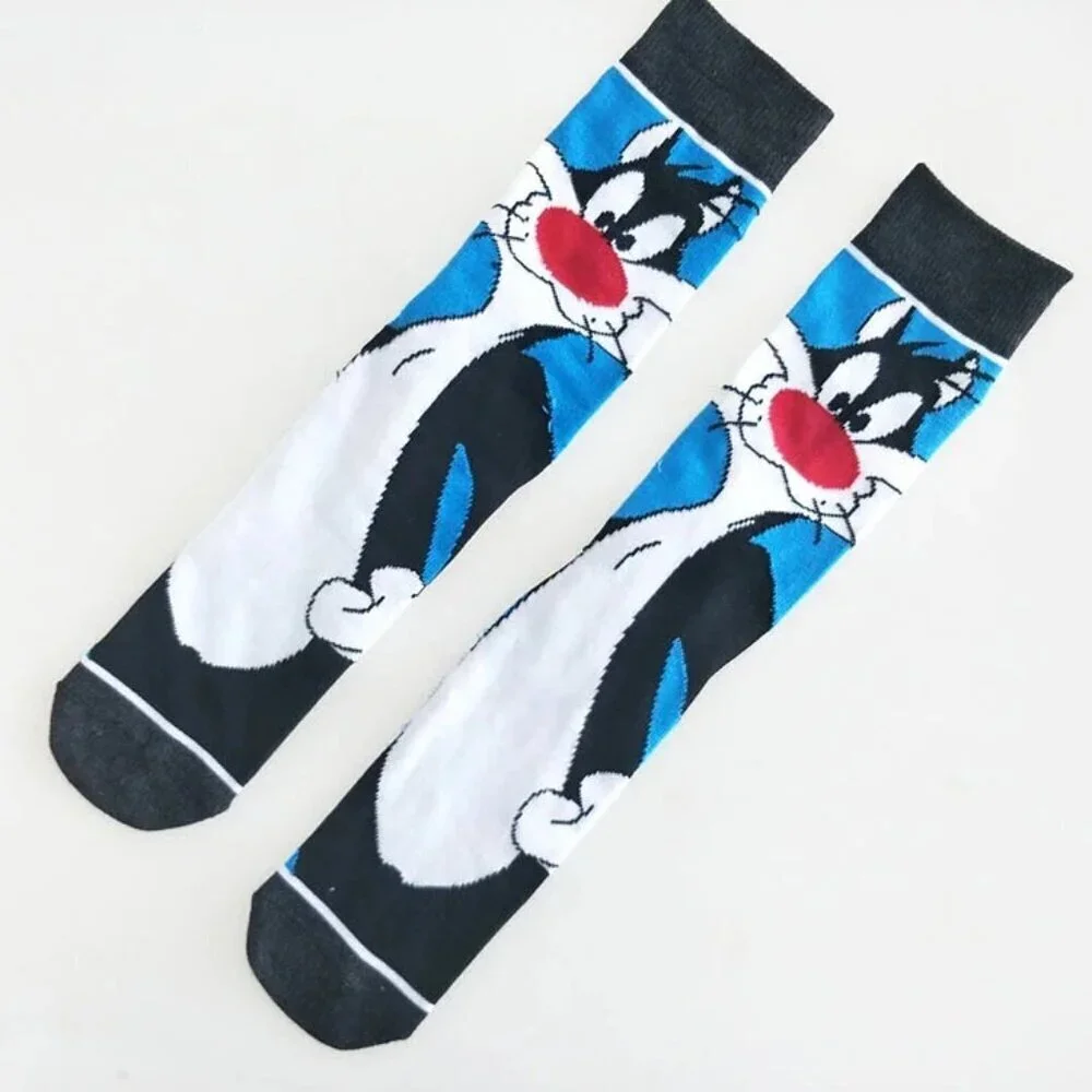 Sylvester the Cat Crew Socks – Adult & Teen – Cartoon Novelty Socks